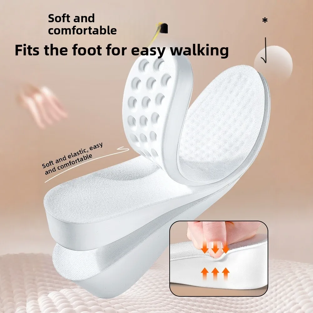 Invisible Heightening Shoe Inserts Women's Men's Arch Support Non-Sinkage Comfortable Footbeds for Enhanced Leg Length