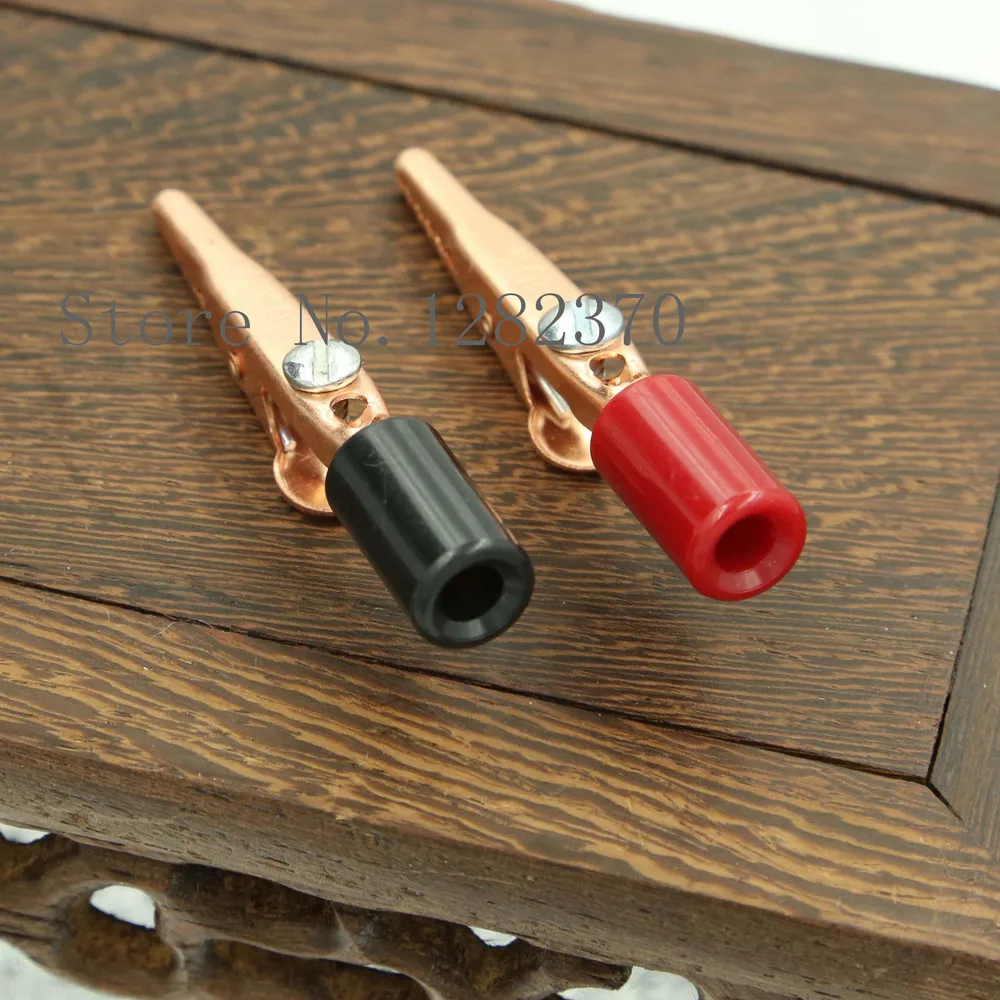 [SA] CL4460CHS pure copper alligator clip 4mm Shank jack screw terminal  --50pcs/lot