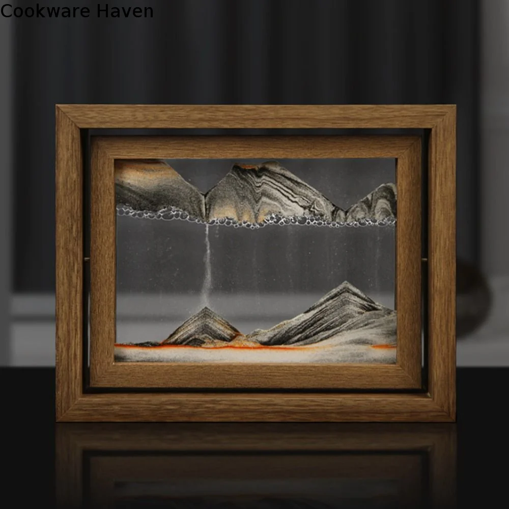 Increases Patience Home Decor Birthday Gifts 3D Hourglass Quicksand Painting Moving Sand Art Desktop Ornament Hourglass