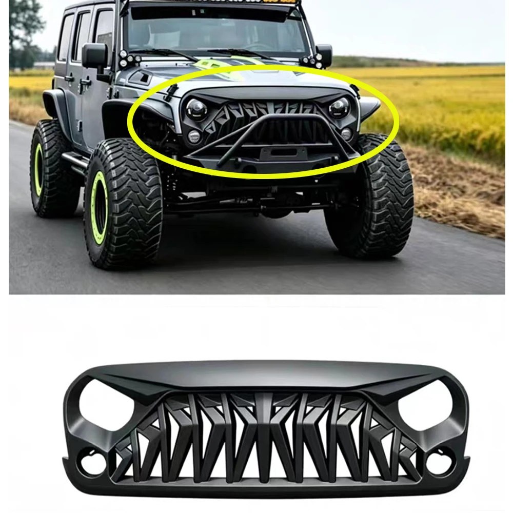 Lantsun J347 ABS front grille grill for jeep for wrangler JK 2007-2017