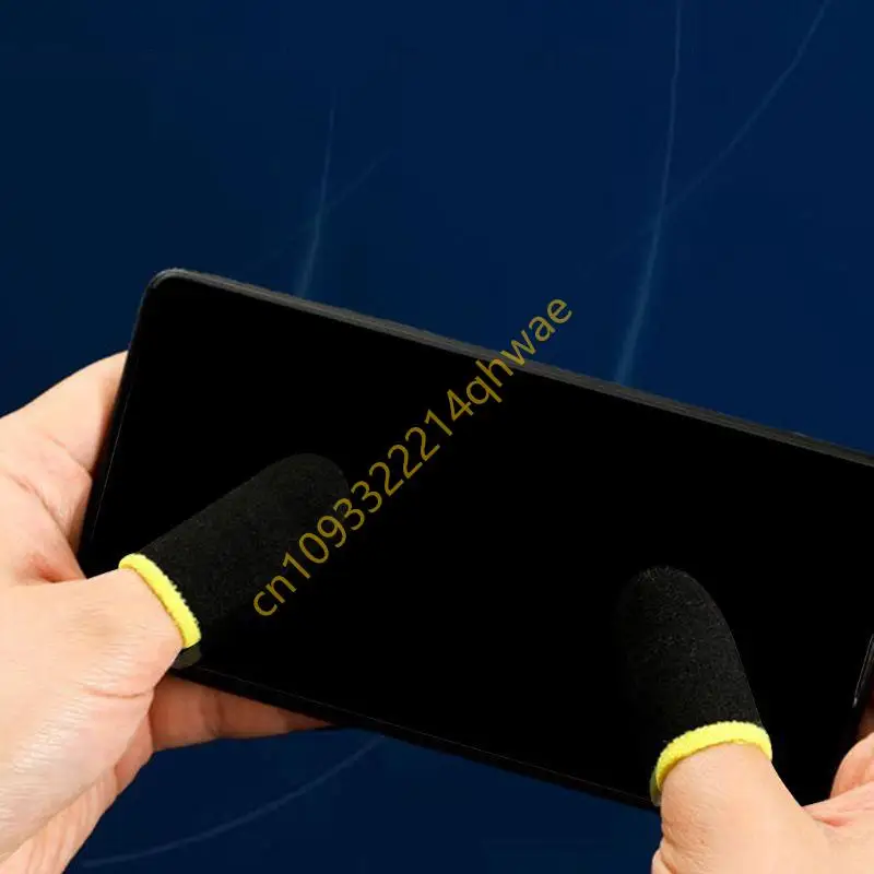 Mobiltelefon Gaming Schweißdicht Fingerabdeckung Fingertip-Handschuhe Spiel Non-Slip