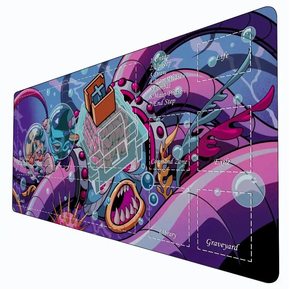 

Unique adventure game Magic Card Battle Game Mat with zone mtg playmat desk mat Commander Playmat suitable for family gatherings