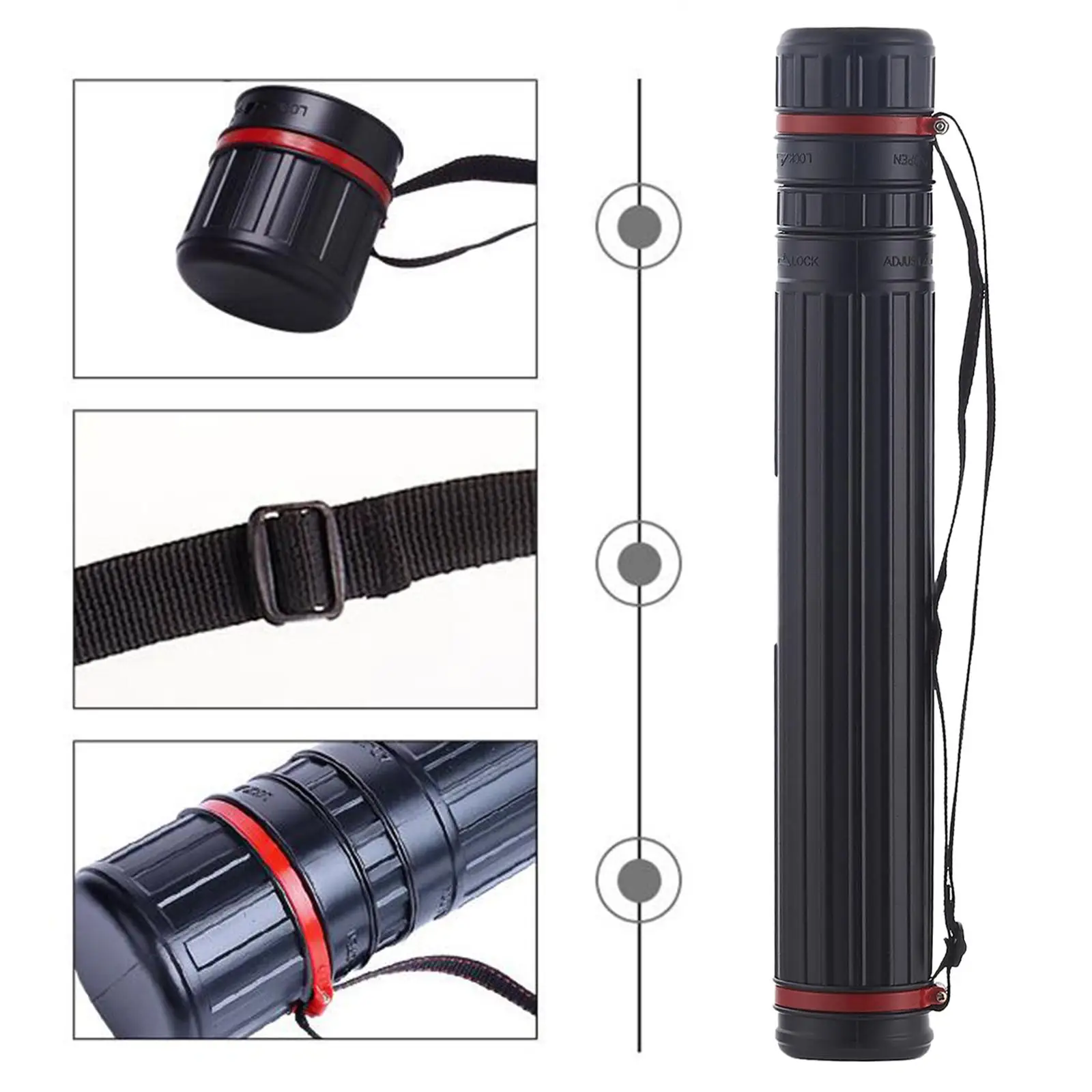 

Poster Tube Document Holder Storage Expandable 20-35" , 72x7cm