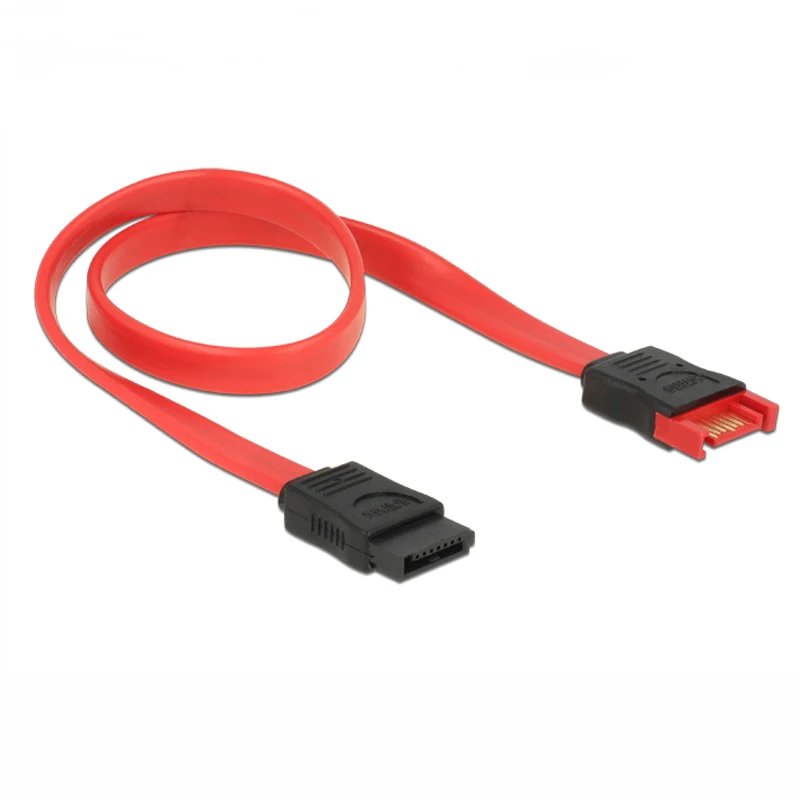 1M SATA 6Gb Extension Cable, SATAIII Serial ATA Extension Cable, SATA 7 Pin Port Saver Cable for PC SATA Hard Drive Disk