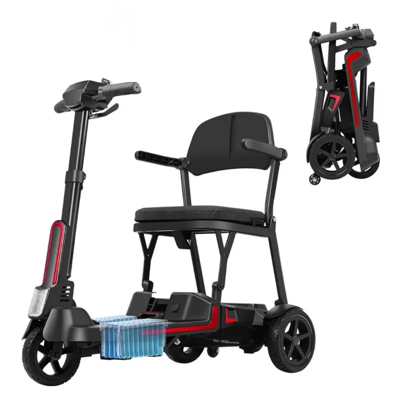 Export electric vehicle household electric folding scooter electric scooter by plane disabled scooter