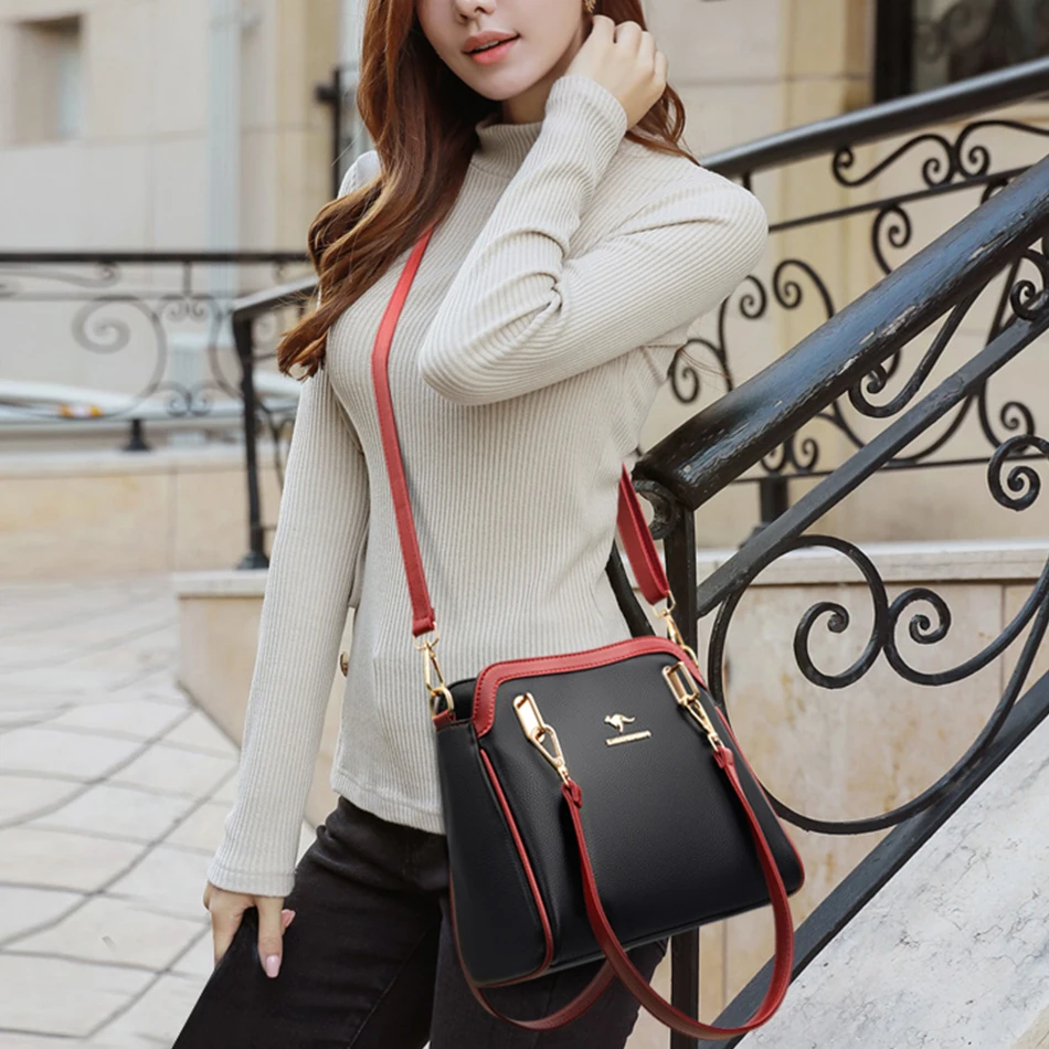 Luxury Woman Bag Designer Handbags and Purse High Quality Leather Female Shoulder Crossbody Messenger Sac A Mian 2024 New Tote