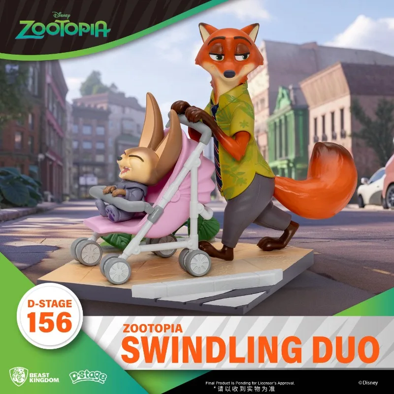 

Genuine Beast Kingdom D-Stage Disney Zootopia Diorama Figure - Swindling Duo / Hopps On Patrol Collectible Model Ornaments