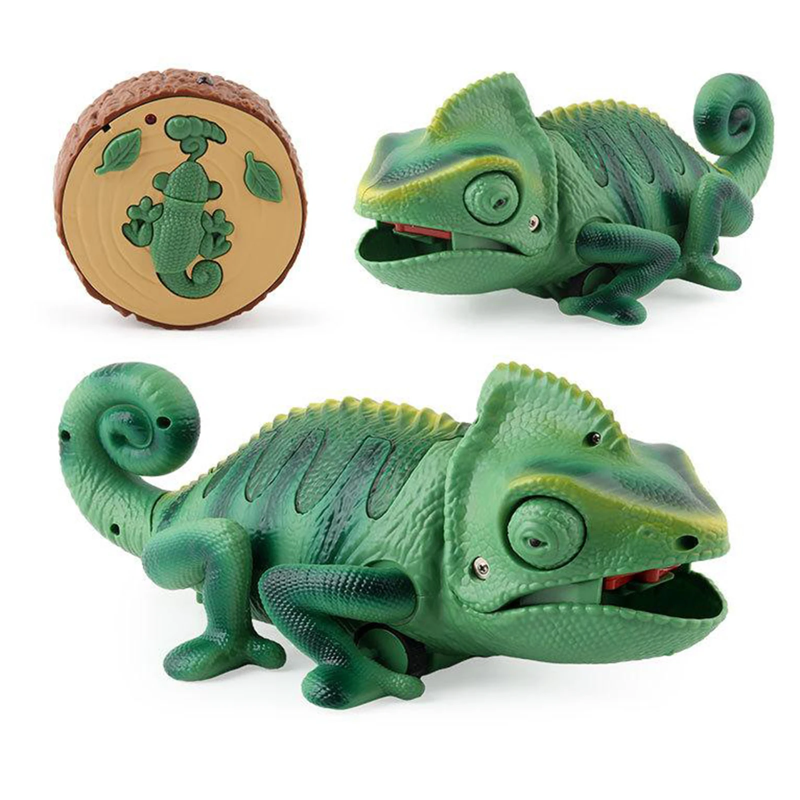 Simulation Chameleon Robot Animal Toy with Remote Controller Forward Backward Left Right for Adults Kids Party Pranks