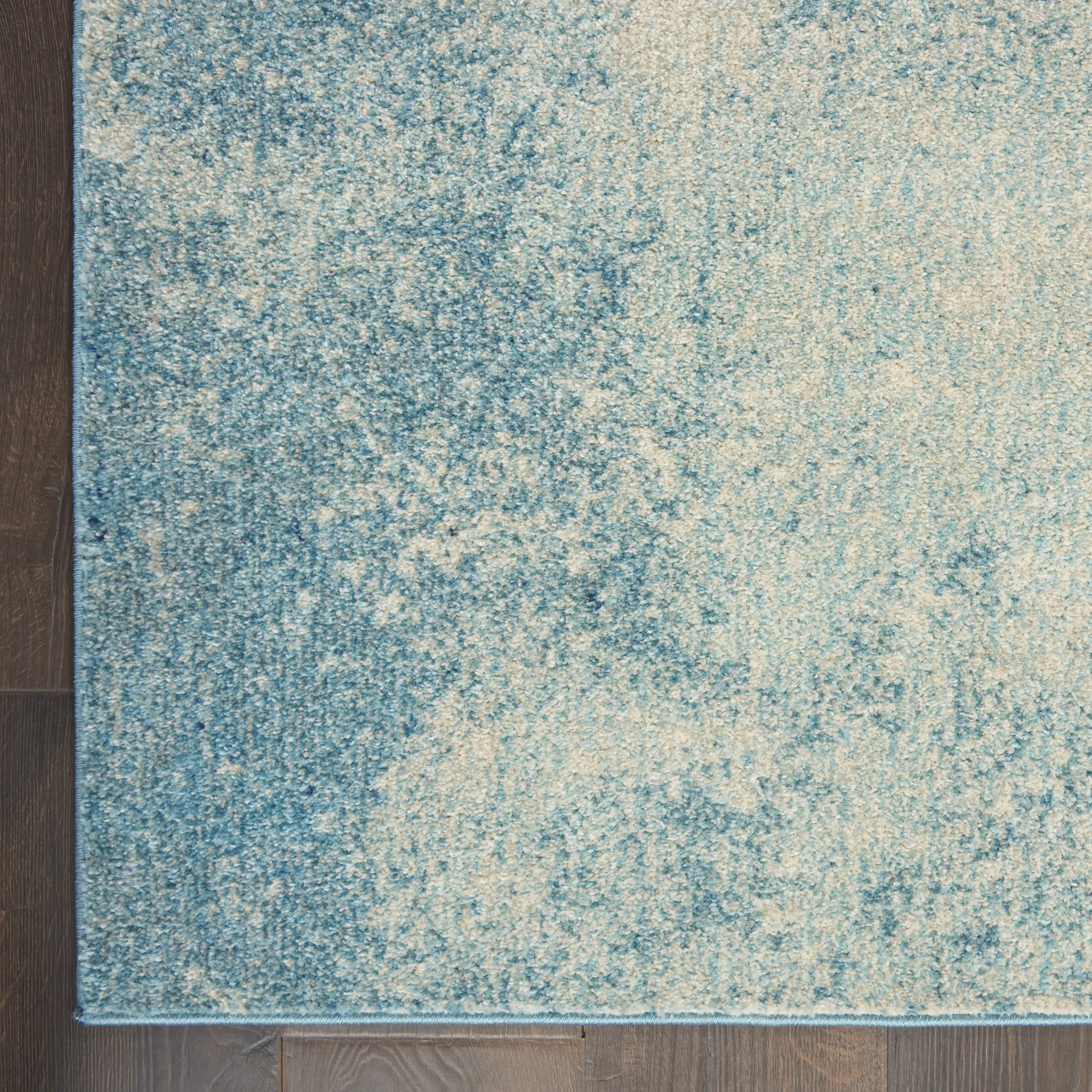 Passion Abstract Navy Light Blue 3'9 x 5'9 Area Rug, (4x6)