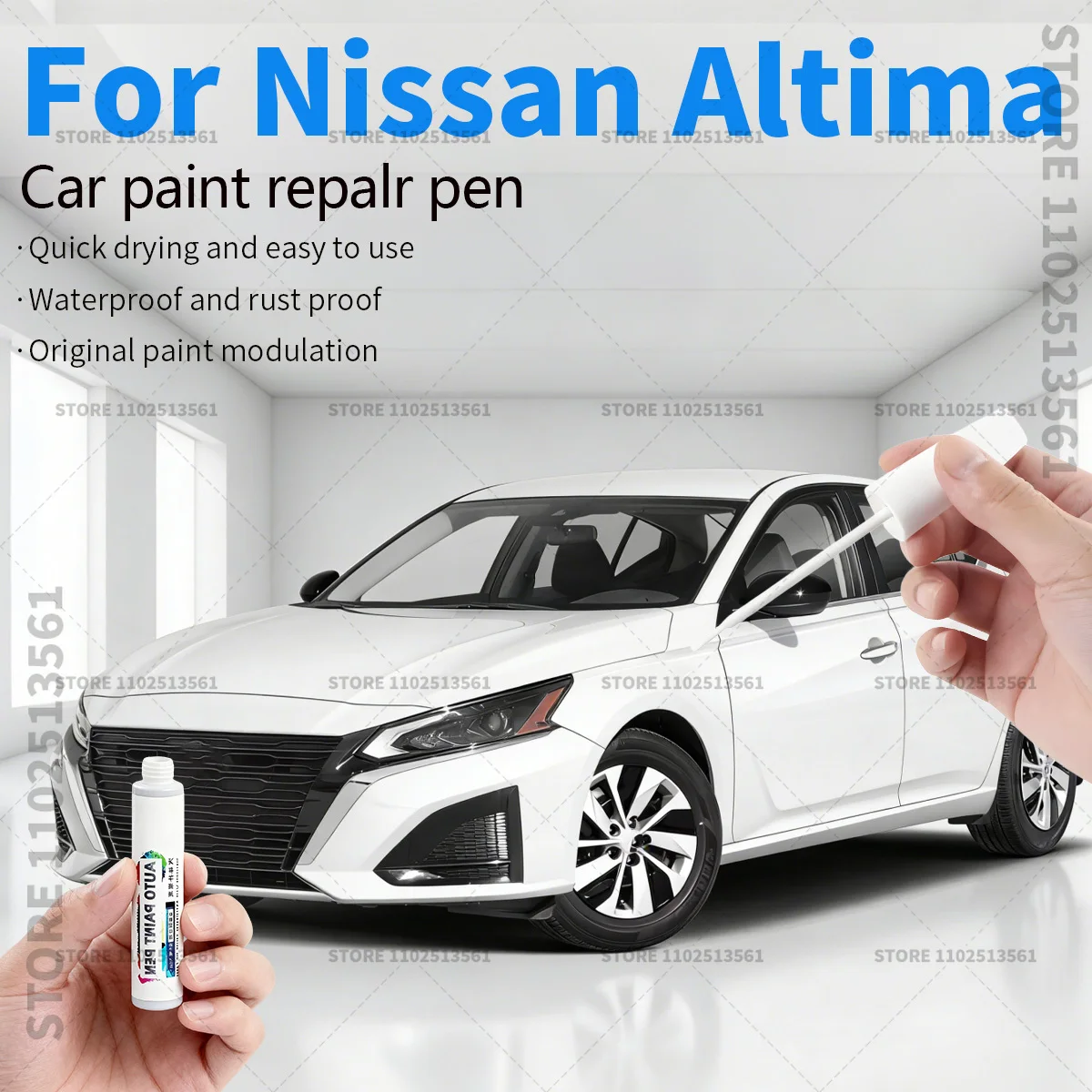 Car Paint Repair Pen For Nissan Altima 1998-2025 L30 L32 L34 L40 L50 Paint Scratch Repair Accessories Black White Red Silver