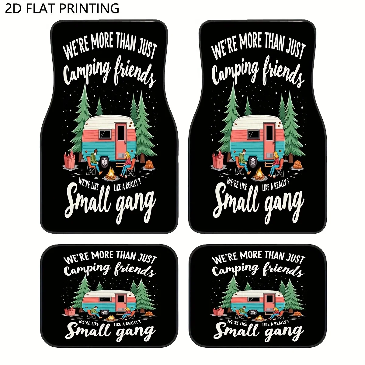 

4pcs All-Weather Fit Car Floor Liners Compatible For Cars, Sedans, SUVs (Driver/Passenger/Rear/Trunk) - Durable Easy-Clean Auto