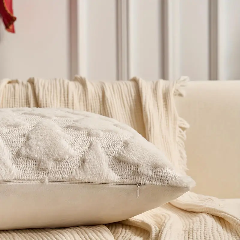 1PC Weihnachten dekorative Kissenbezüge Kissenbezug Couch Kissenbezug für Couch Sofa Urlaub Festivals Winter Home Dekoration – Detail 13