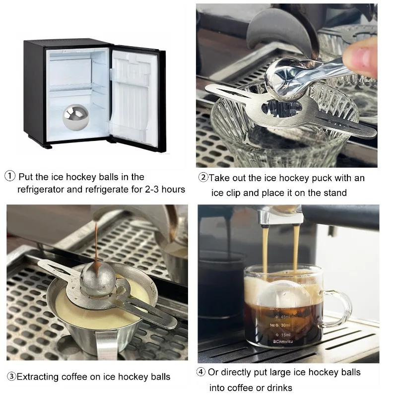 38/54MM Stainless Steel Ice Cube Ball Reusable Cocktail Whiskey Frozen Balls Coffee Wine Cooler Retain Fragrance Bar Accessories