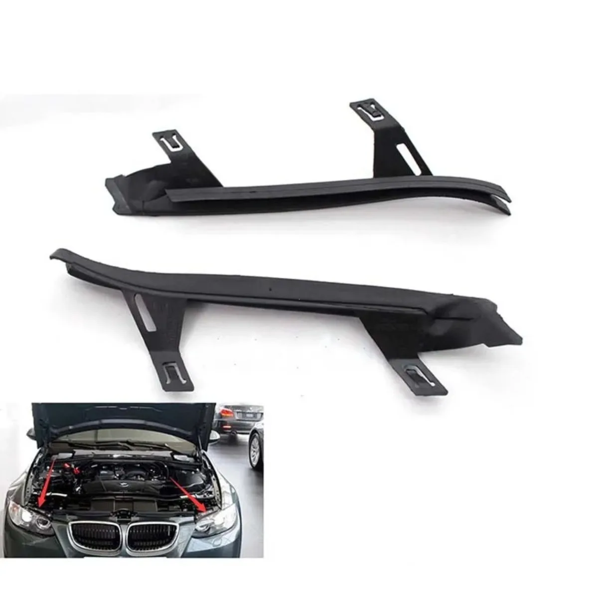 Car Headlight Gasket Headlamp Cover Strip For BMW E92 E93 3 Series 2006-2010 Headlight Lens Gaskets Shade Trim 63117174517