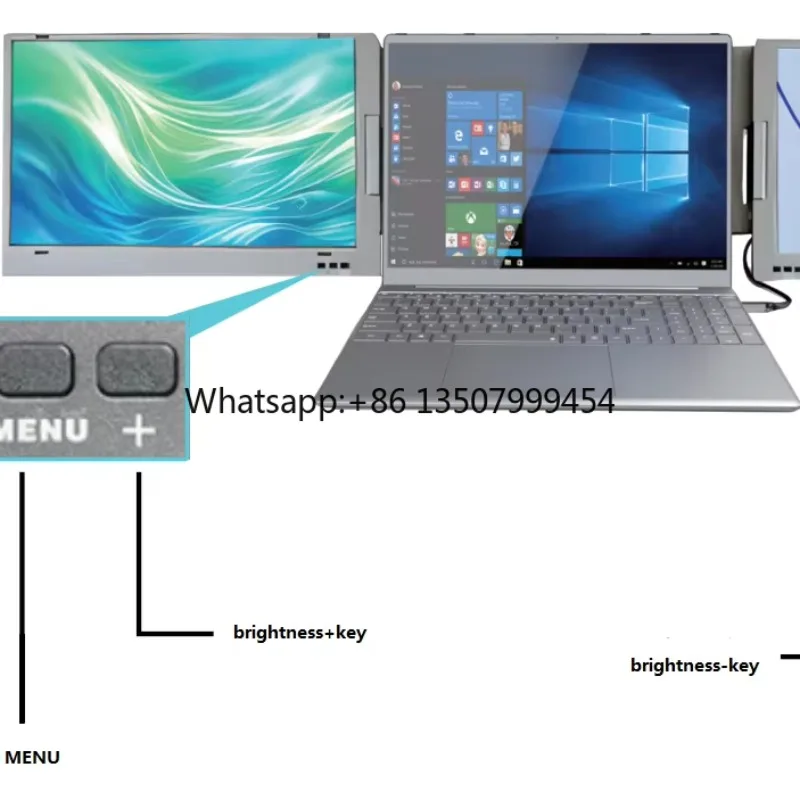 Dual Screen 14inch Portable Monitor FHD 60HZ