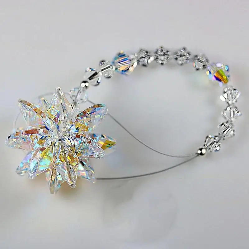 New Snowflake Crystal Sun Catcher Rainbow Prism Hanging Ornament For Summer Window Garden Home Decor Outdoor Garden Decoration