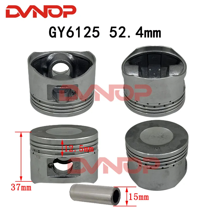 GY6 50 60 80 100 125CC 150CC  175CC 180CC 39mm  44mm 47mm 52.4mm 57.4mm 58.5mm 61mm 63mm Piston Kit Quad ATV Go Kart Buggy Parts