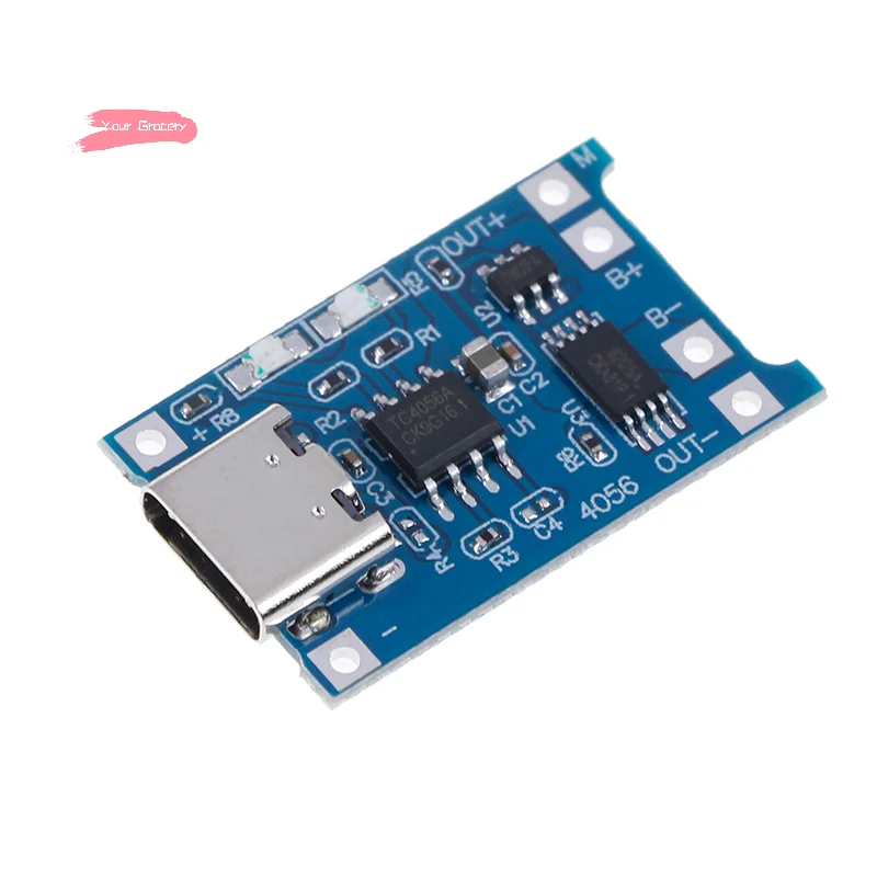 Y-1Pcs TP4056 5V 1A Type-c USB 18650 Lithium Battery Charging Board Charger Module with Protection Dual Functions 1A Li-ion