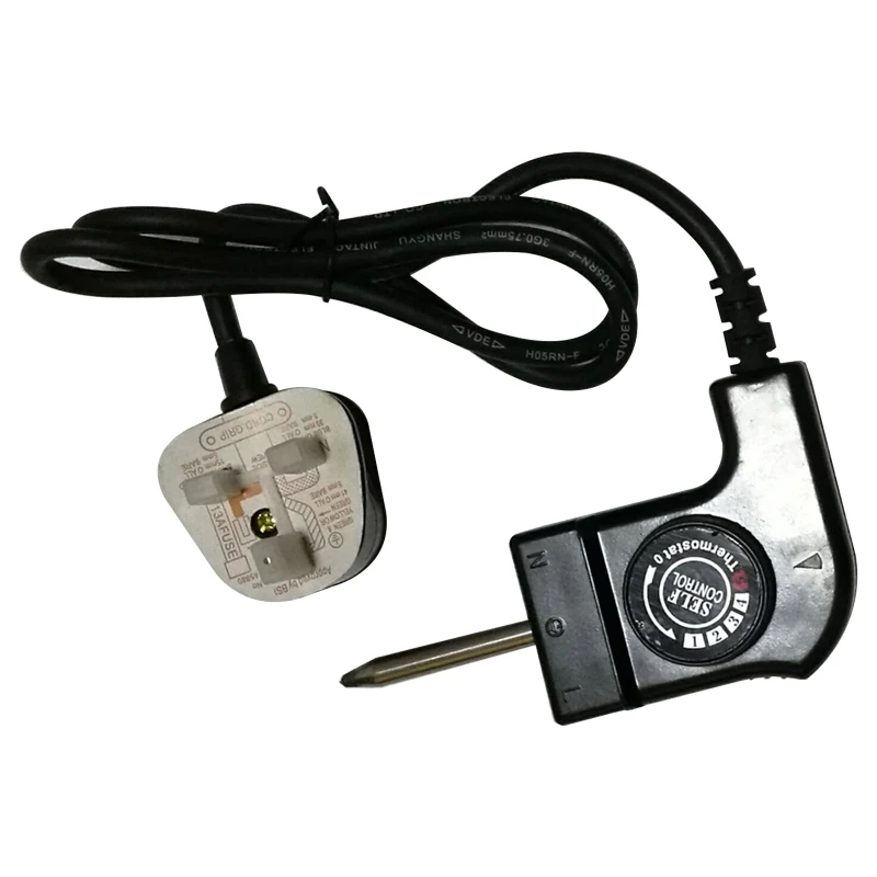 US/UK/EU/CN Plug Adjustable Power Cord with Automatic Regulator for Electric Baking Pan Electric Heating Pot Pin Plug