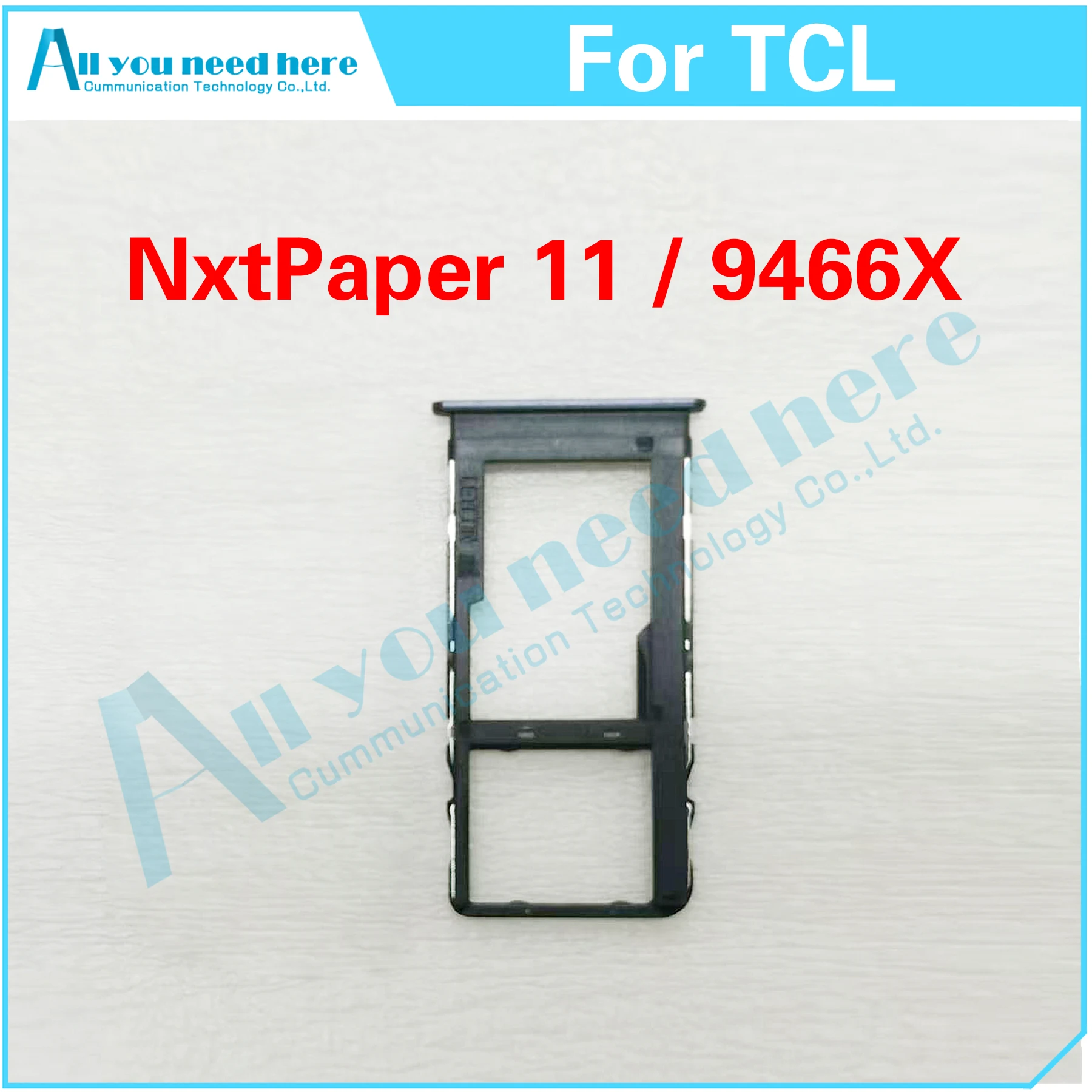 For TCL NxtPaper 11 9466X 9466 SIM Card Tray Slot Holder Adapter Socket Parts Sim Tray Holder Repair Parts Replacement