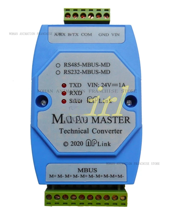 

Industrial grade isolated RS485 to MBUS master, fully isolated wide voltage power supply, 350 load MBUS concentrator