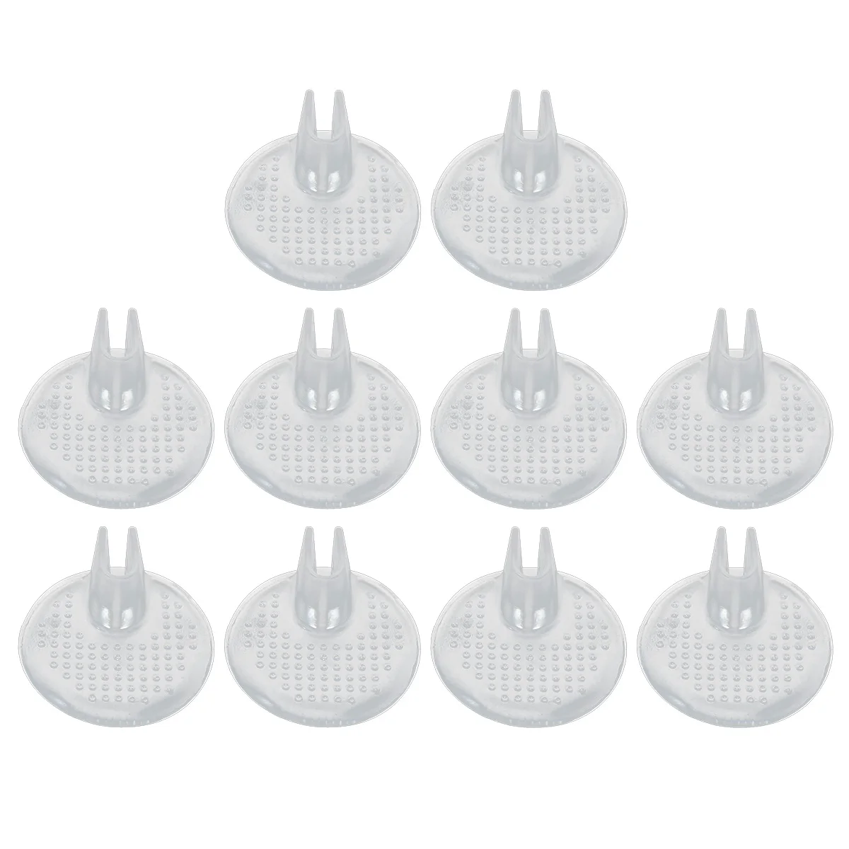 

5 Pairs Gel Insoles Self Adhesive Forefoot Pads Cushion Half Insole for Shoes Plantar Fasciitis Relief Women Sandals Feet Pain