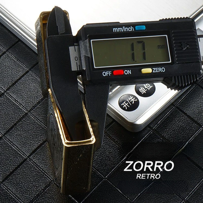 ZORRO Kerosene Lighter Windproof Heavy Armor Five Sides Constantine Pattern Durable Grinding Wheel High-grade Men\'s Gift