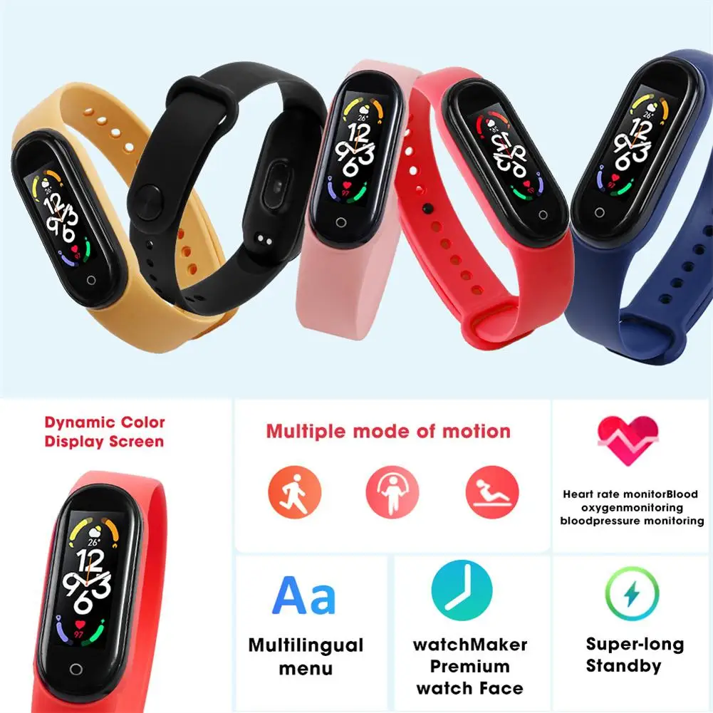 Smart Watch Waterproof Sport Smart Watch Heart Men Woman Rate Blood Pressure Monitoring Fitness Sports Bracelet for Android IOS