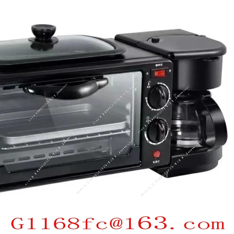 Three in One Multifunctional Household American Standard 110V220V Breakfast Machine, Mini Oven