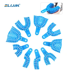 ELIJAH 9Pcs/Set Disposable Plastic Dental Impression Trays Dental Dental Impression Plastic Tray Dentist Laboratory Tool