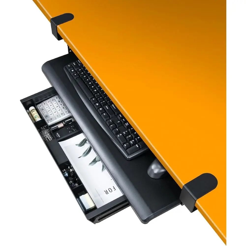 

Pull-Out Desk Extender with Storage, 27.5 x 12.2, Adjustable Height for Home Office