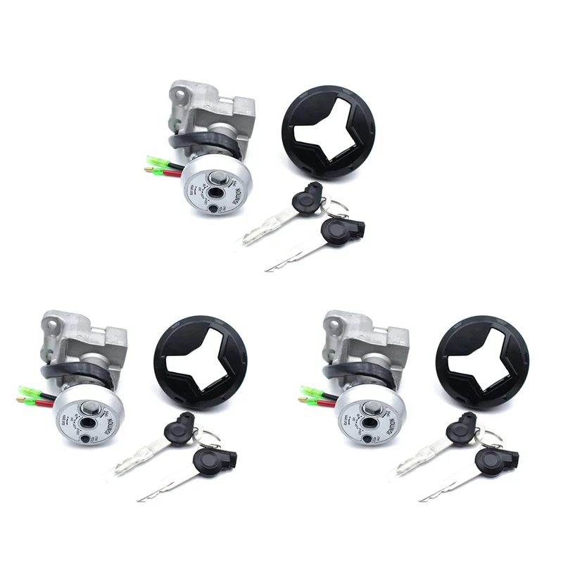 

3X замок зажигания мотоцикла, крышка бензобака, бензобака для NMAX 155 2015-2019, газовая крышка с ключом-N25R
