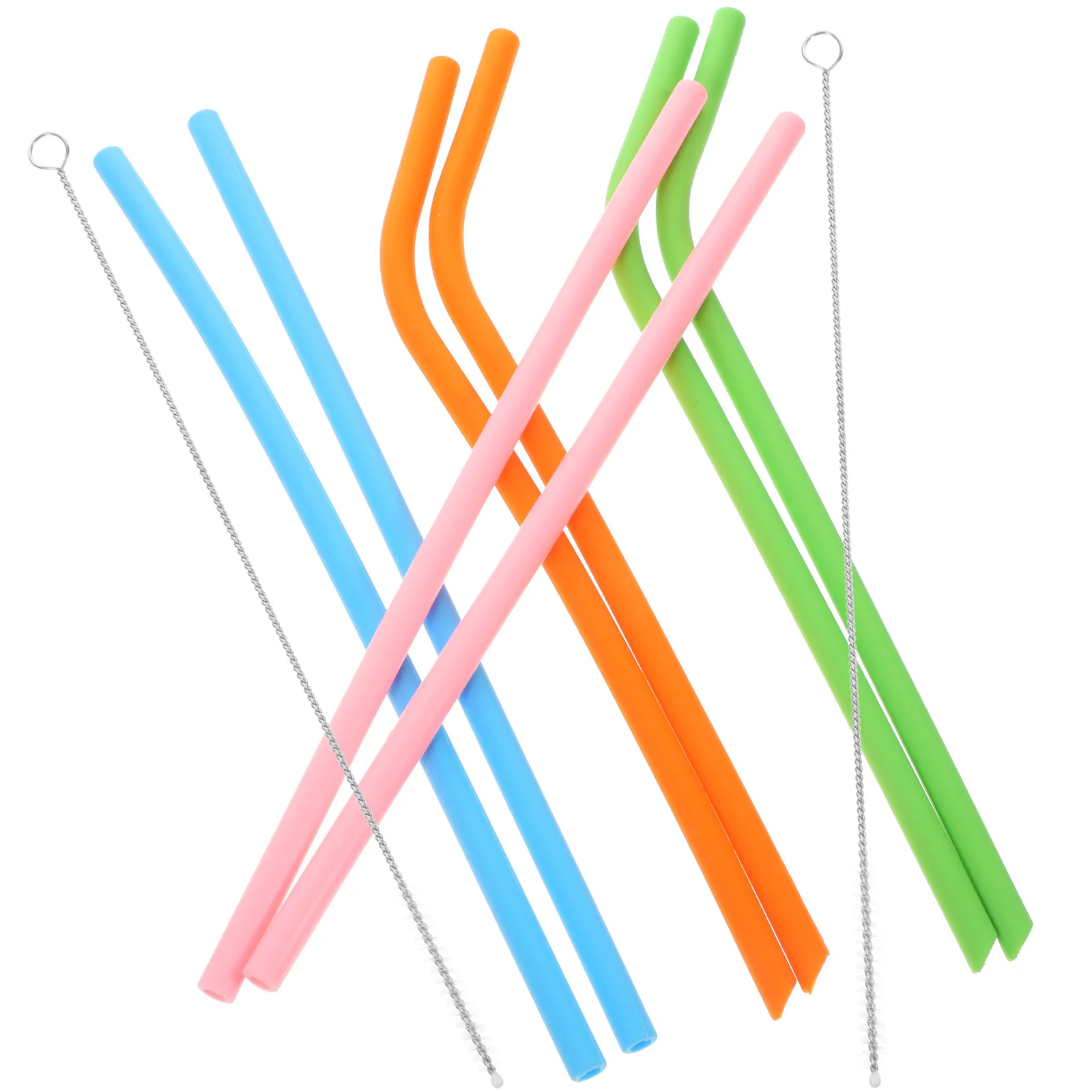 

Silicone Straw Set Reusable Drinking Straws Sip Tumbler for Tumblers Clear Travel