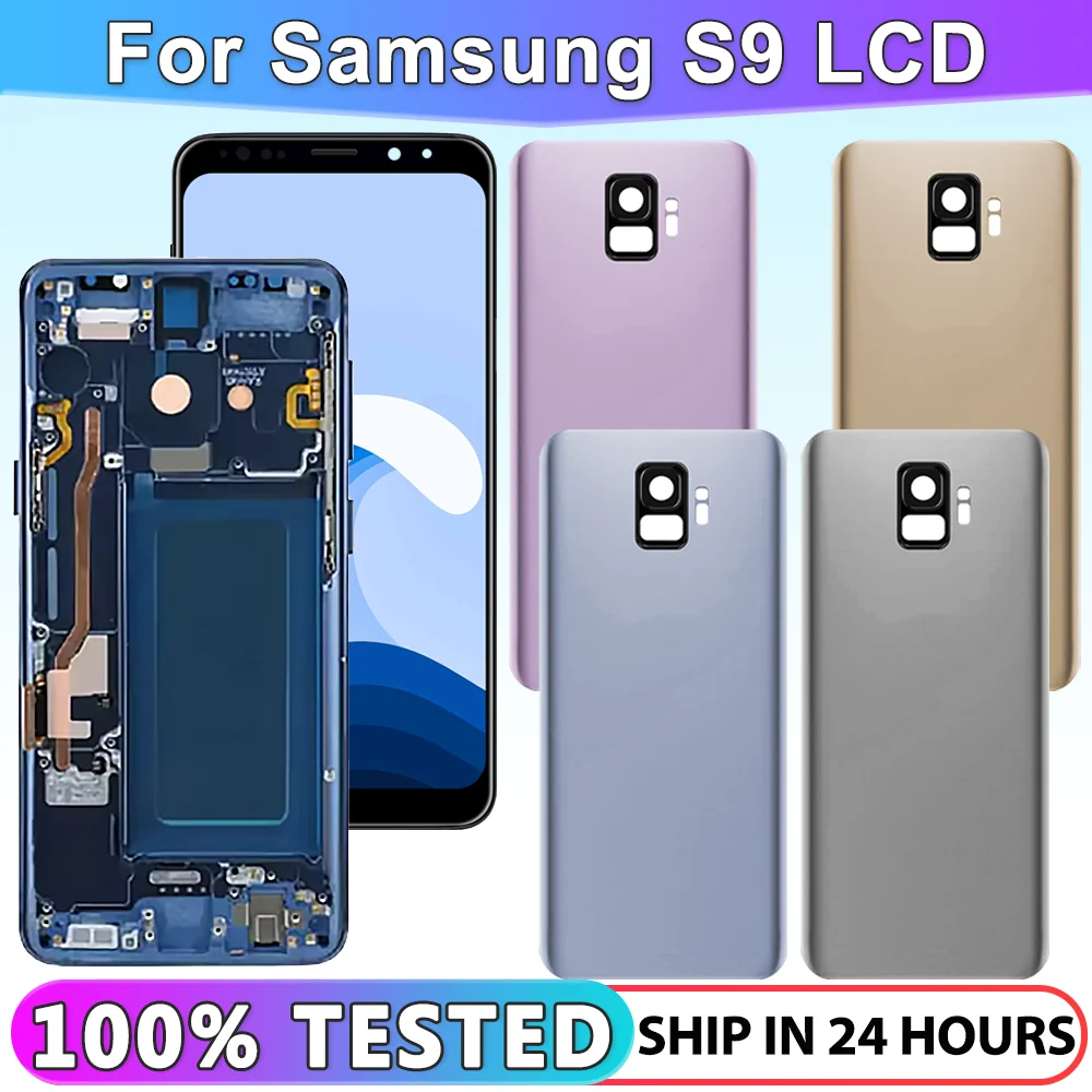 

100% Tested Display For Samsung Galaxy S9 LCD With Digitizer Touch Screen Assembly SM-G960FD S9 G960 LCD with Frame Replacement