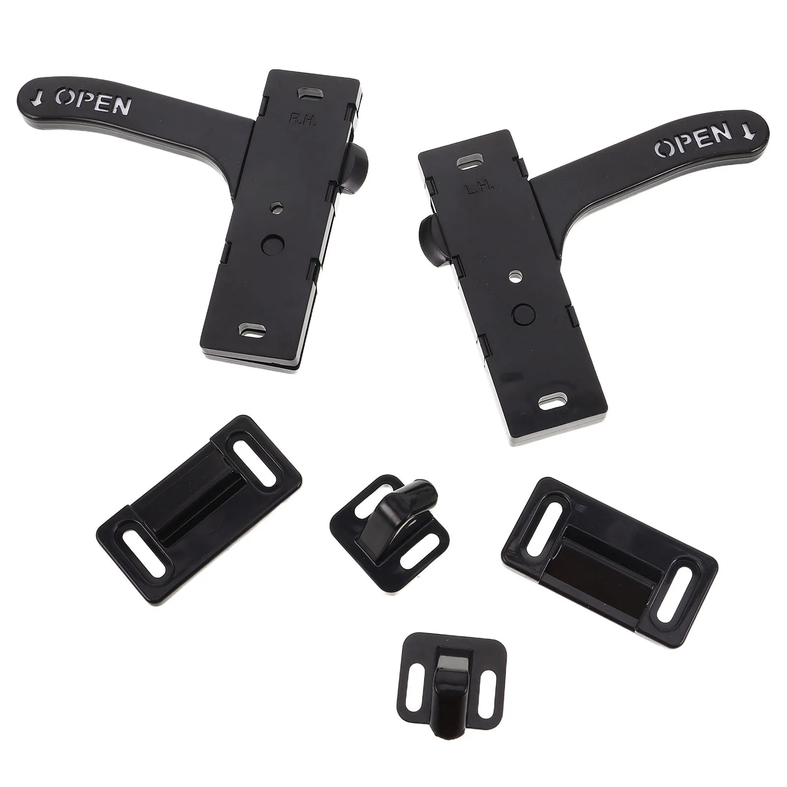 

2Sets Rv Screen Door Handle Latch Kit Plastic Easy Install Left Right Camper Travel Trailer Door Accessories Rv Screen Locks