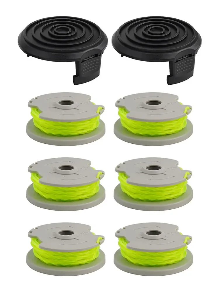 High Performance 6 pcs Spool & Line Bundle Compatible with For WORX WA0014 WG168 WG184 WG190 WG191 String Trimmer