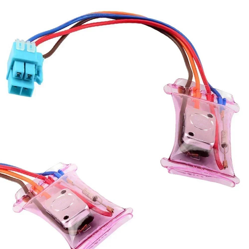 4 Wire Refrigerator Defrost Thermostat Bimetallic Replacement 7 Degrees Temperature Regulation Part for Frost Prevention