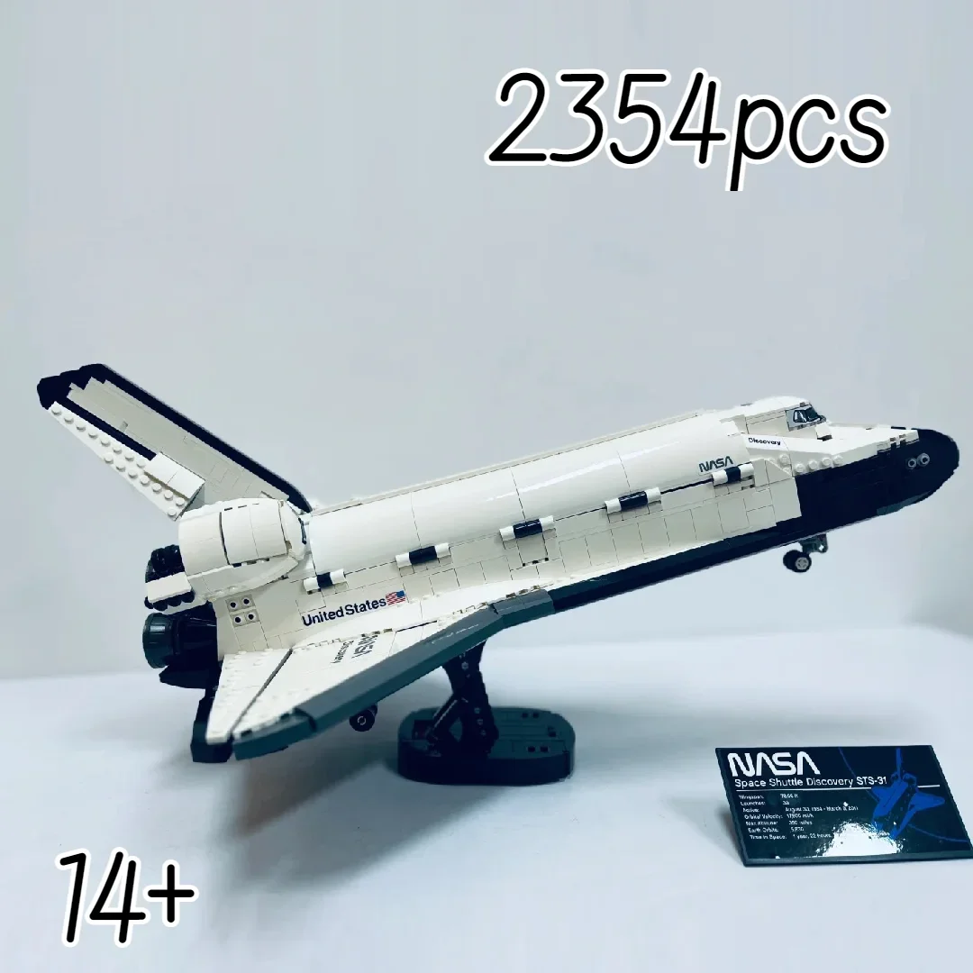 

2354 шт., модель космического челнока-10283, открытие космического агентства, космический челнок для детей, праздничные семейные украшения, подарки на день рождения