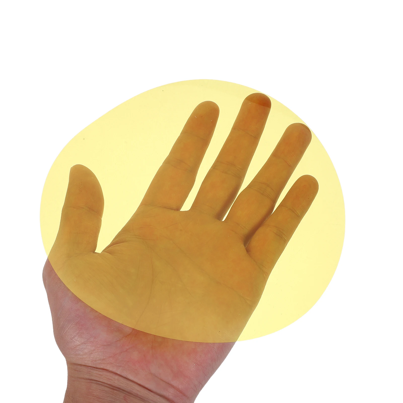 

5pcs Warm Light Film Sticker Yellow Round Diy Lighting Film For Spotlight Bulbs Floodlight Photography Studio Led Decorative
