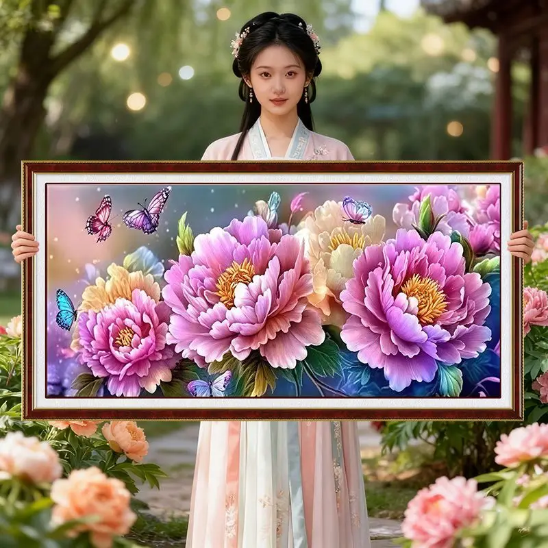 9CT 11ct Printed Needlework,DIY Living Room Printed Cross Stitch,Sets For Embroidery Kit Full Cotton Threads