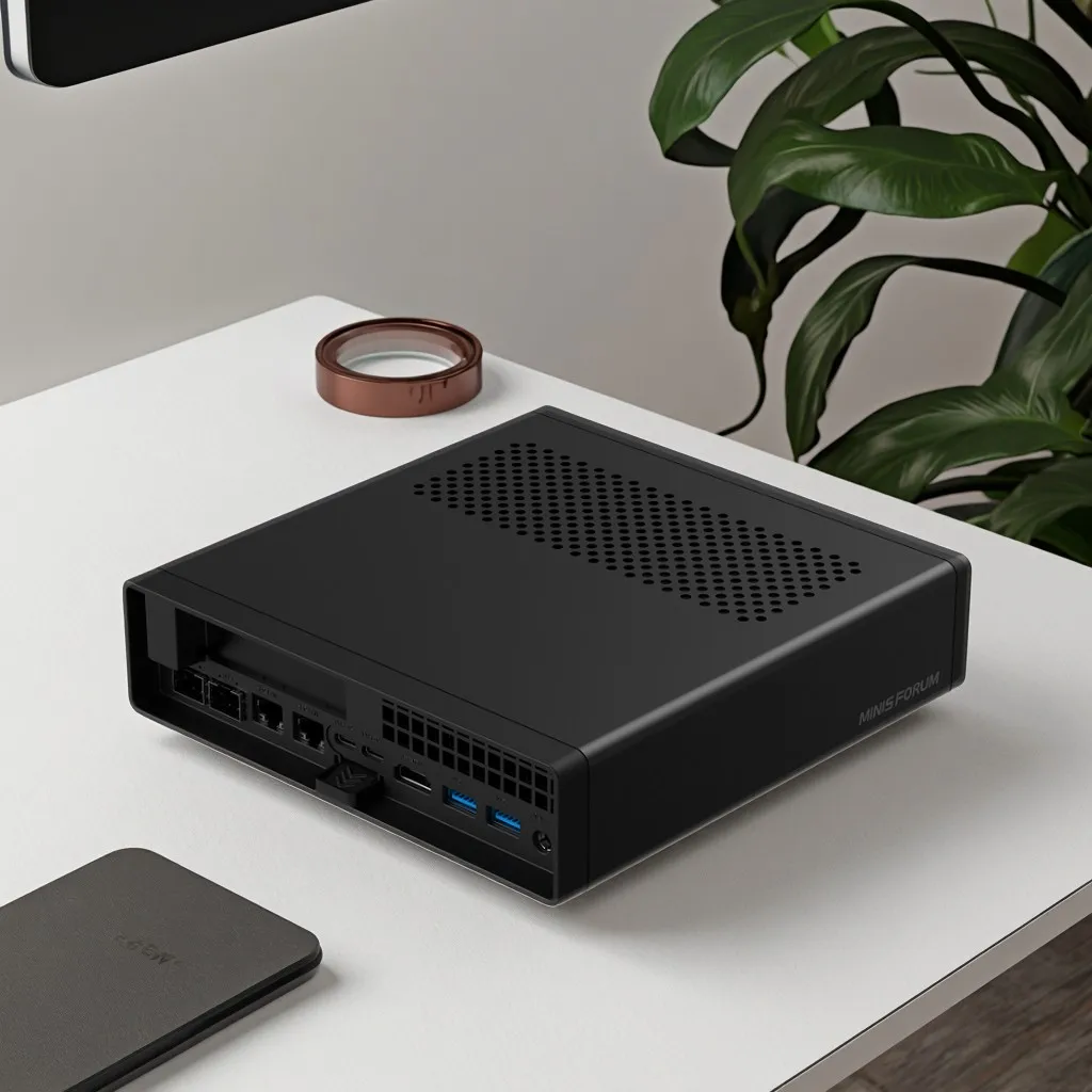 2x10G SFP كمبيوتر صغير MINISFORUM MS-A2 AMD Ryzen 9 9955HX 7940HX 2.5G LAN 3 * NVMe Windows 11 محطة عمل ألعاب صغيرة كمبيوتر WiFi6E #6