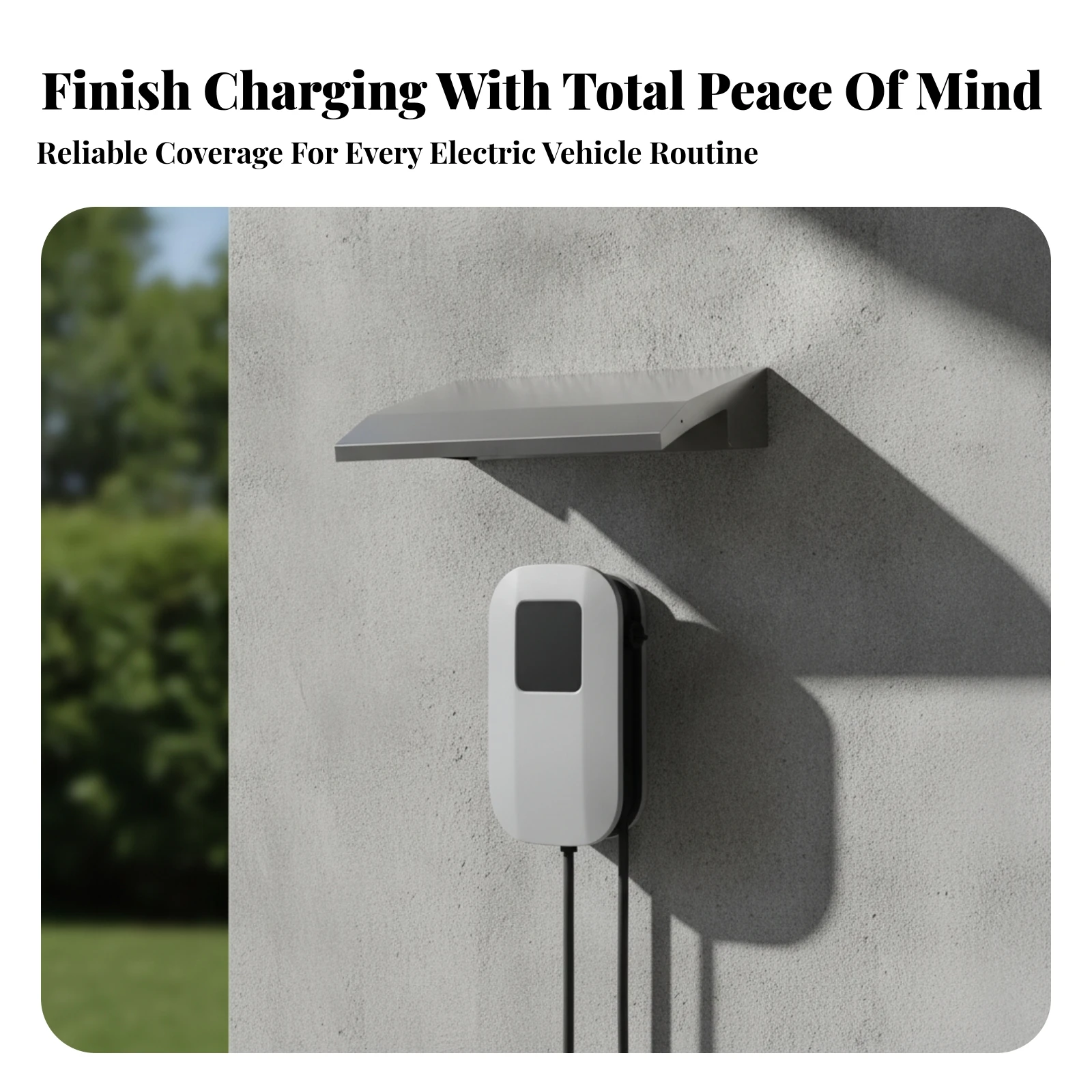 EV Charger Rain Cover Thickened EV Charger Cover Weather Guard Long-Lasting Moisture-Proof for Parking Areas, Driveways