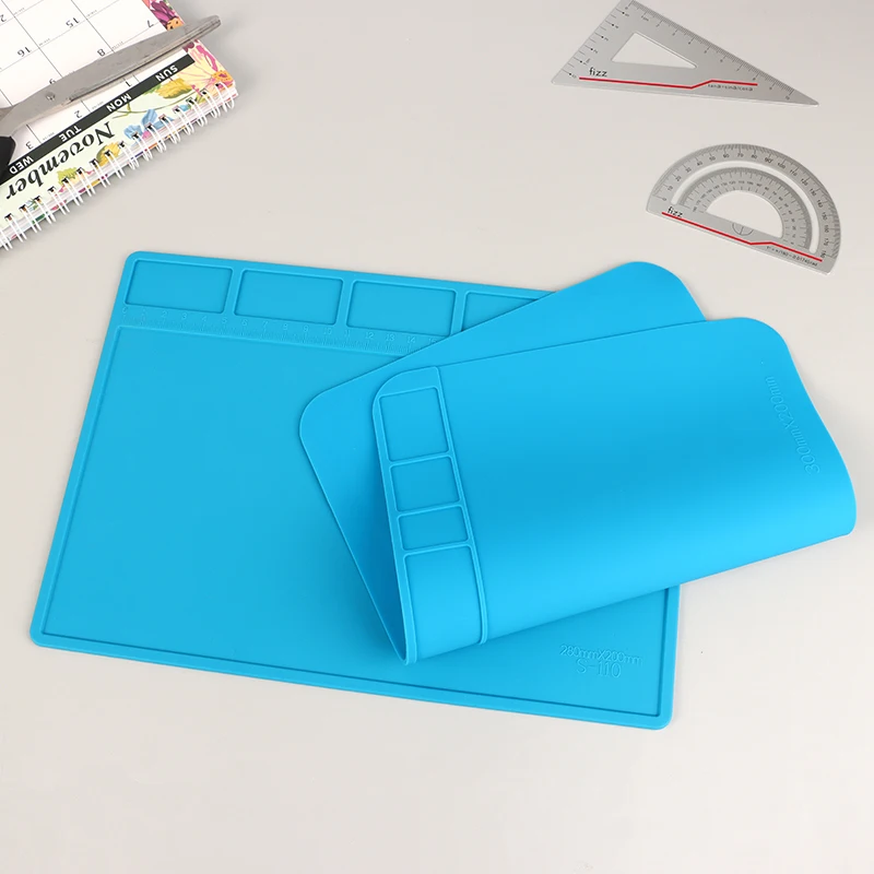 

1Pc ESD Heat Insulation Soldering Mat Computer Phone Repair Pad High Temperature Resistance Working Silicone Soldering Mat