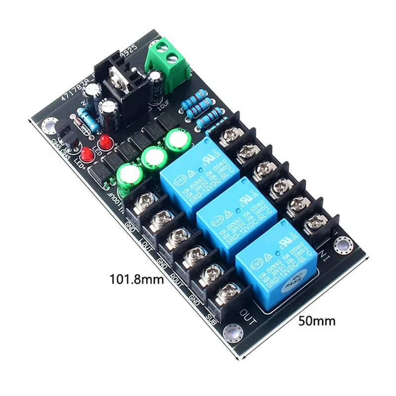 A32T-2X 300W Digital Amplifier Speaker Protection Board Relay Protection Module 2.1 Three-Channel Speaker Delay Protection