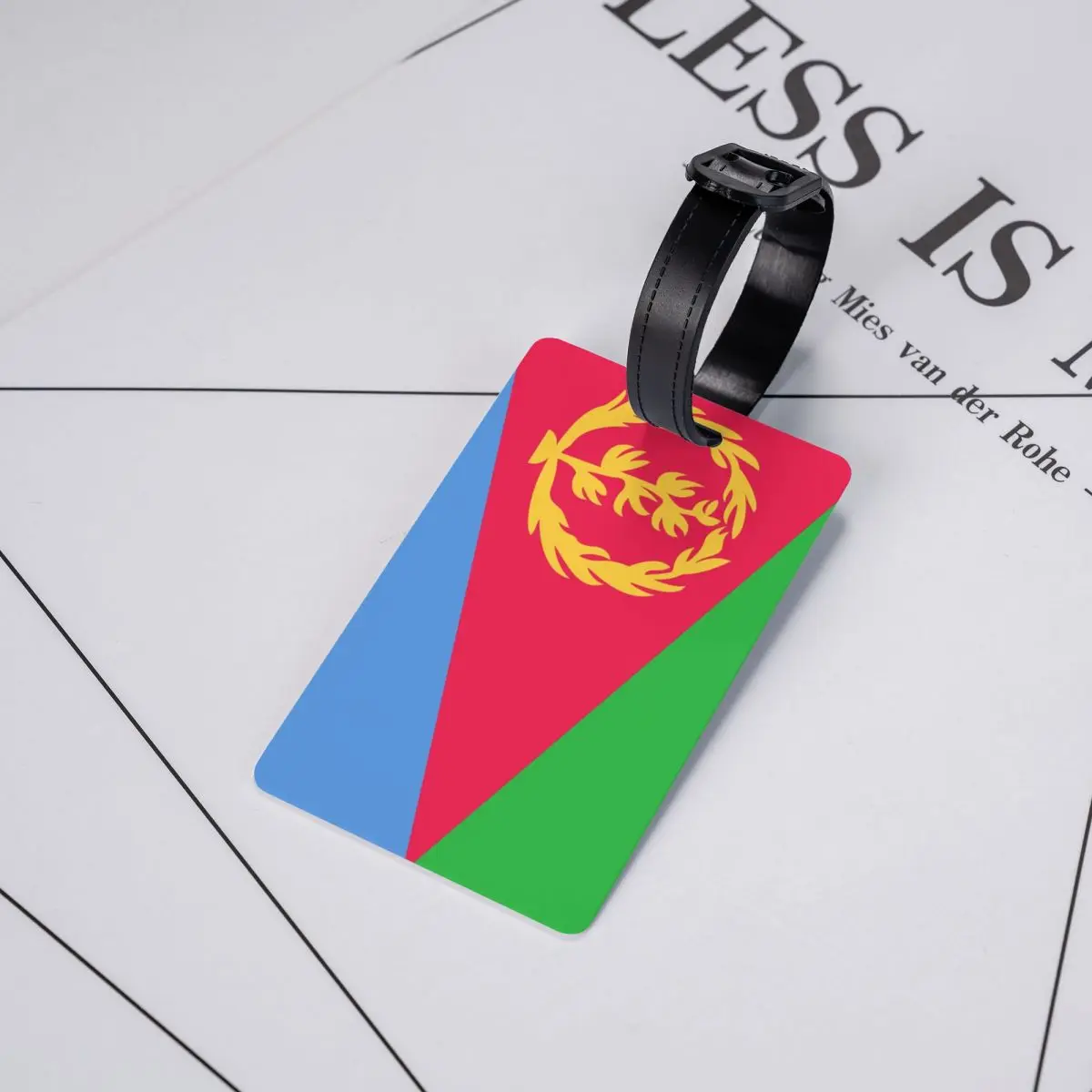 Eritrea Flag Luggage Tags for Suitcases Cute Baggage Tags Privacy Cover Name ID Card