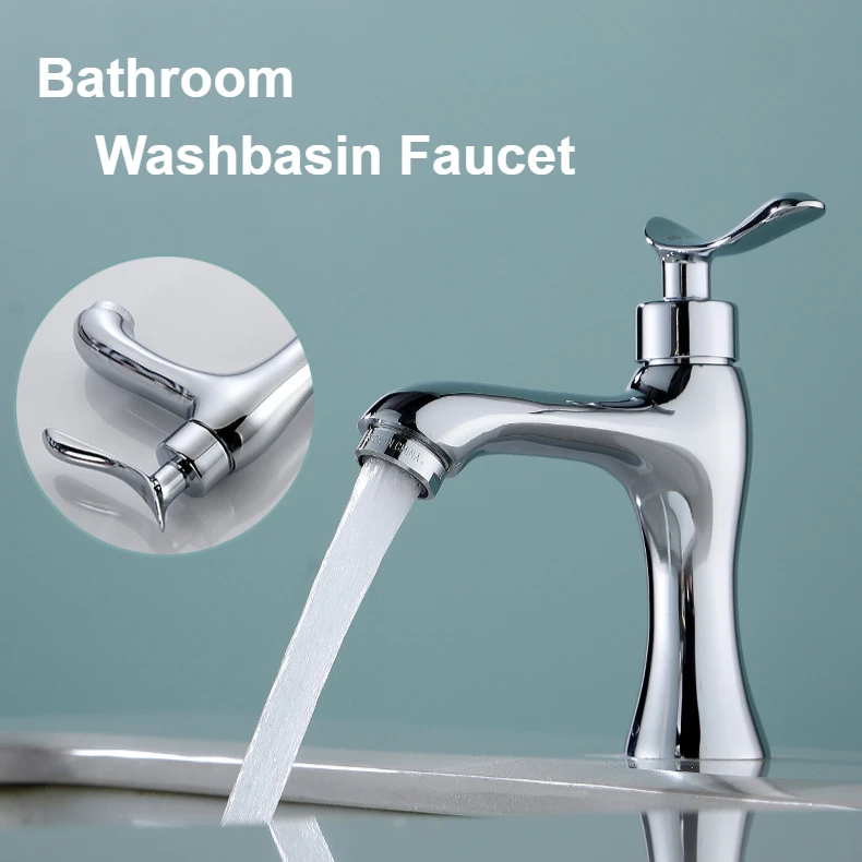 

Смеситель для раковины, аксессуар для ванной комнаты, однорычажный, медный, для холодной воды, настольный