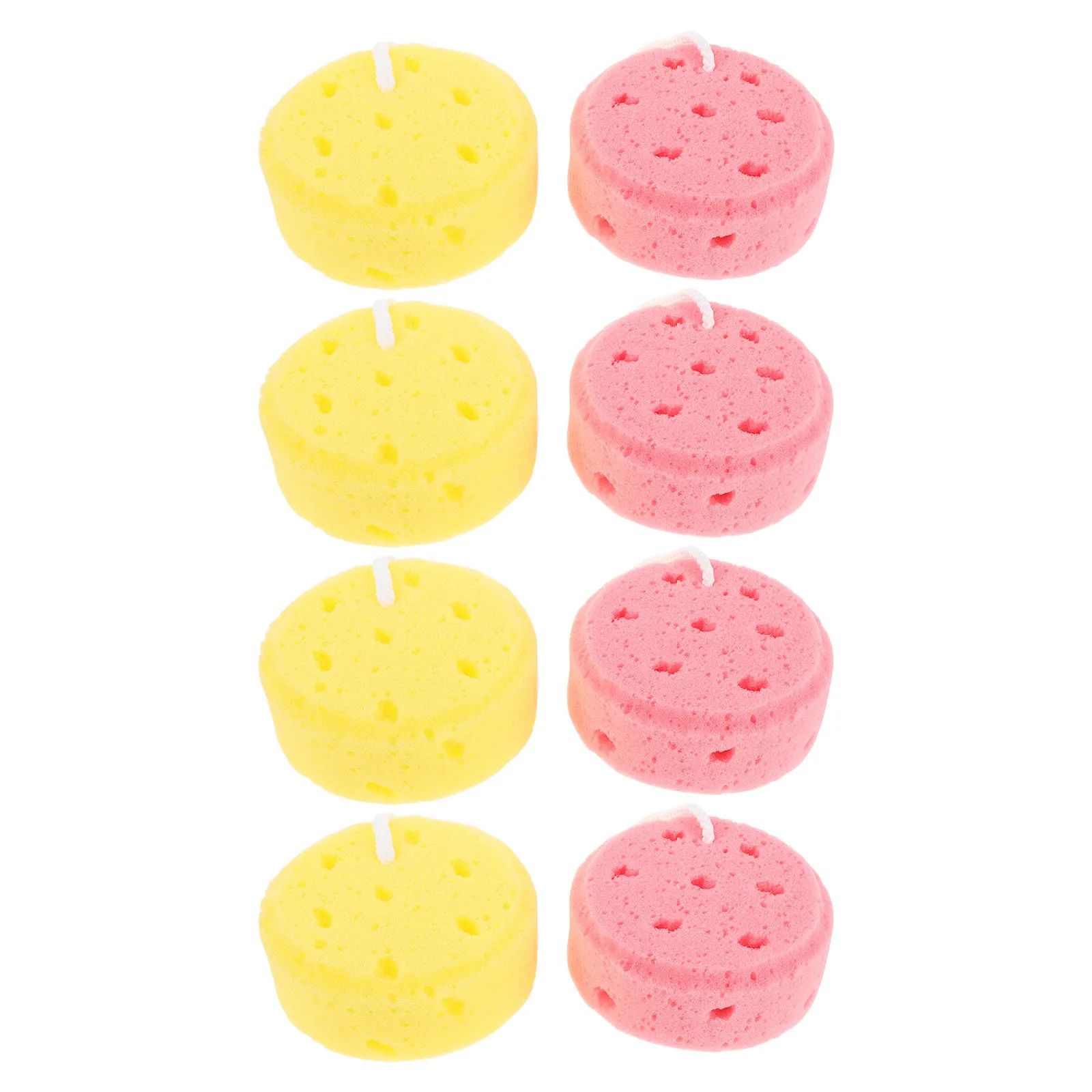

8Pcs Baby Bath Sponges Round Cartoon Shape Fun Bath Time for Children Soft Sponge Easy to Quickly Shower Loofah