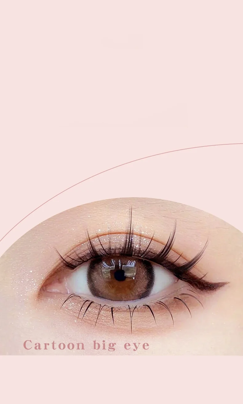 MJ 5 Paar kleine Teufels-Falsche Wimpern, natürliche gefälschte Wimpern, flauschig, weich, für den täglichen Gebrauch, COS-Vollstreifen-Wimpernband – Detail 3