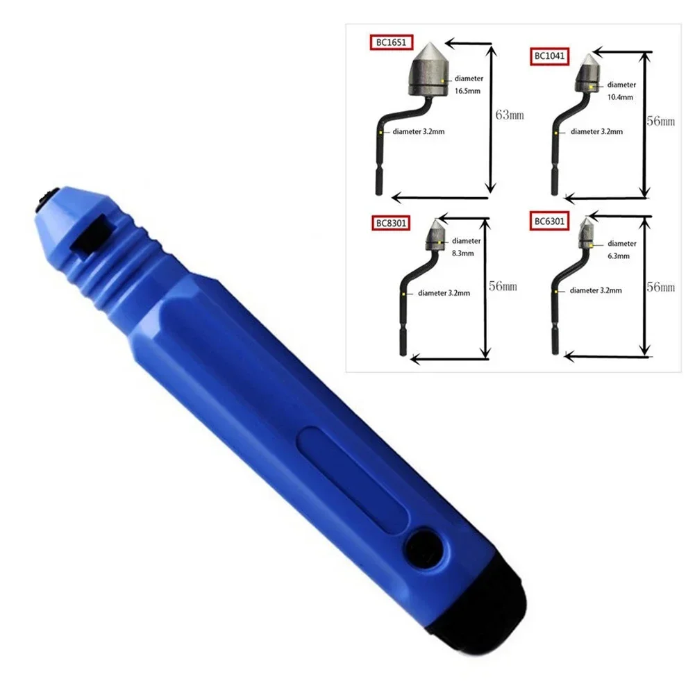 Deburring Tool Handle Trimmer Rough Edge Remover 63RC Burr Handle M2 High Speed Steel Plastic Portable Chamfering Cutter