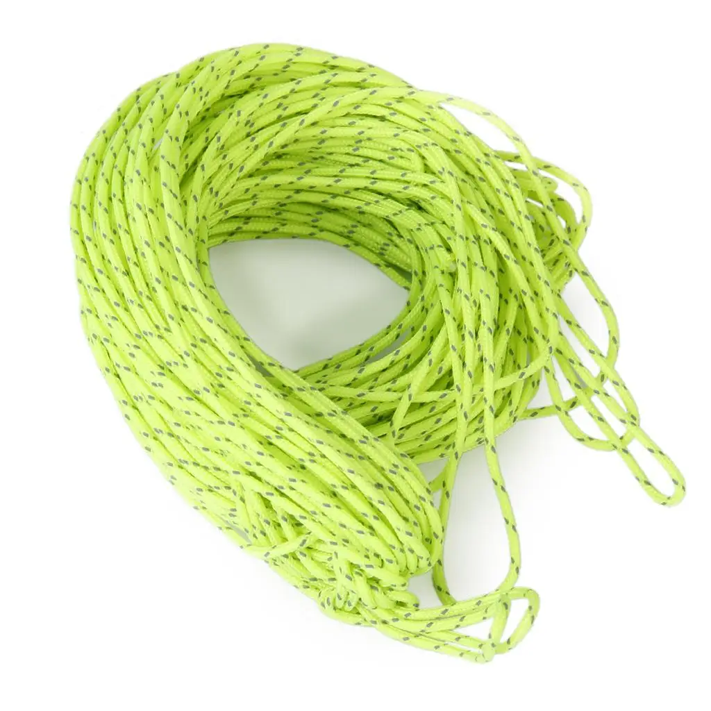 Heavy Duty Nylon Guyline Tent Cord Reflective Camping Rope for Tent String and Outdoor Awning Setup
